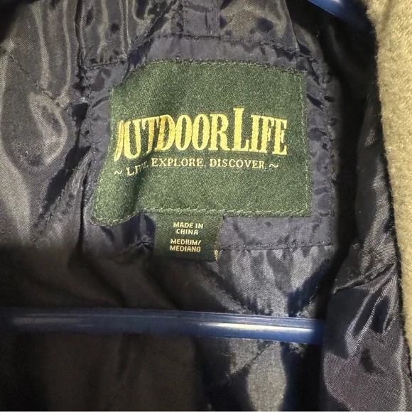 Men’s outdoor life hooded jacket size M - Picture 2 of 4